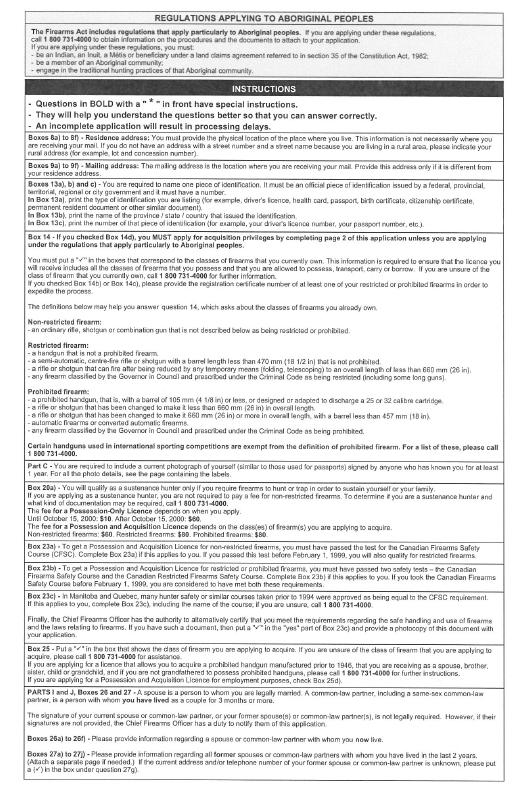 Application for a Licence under the Firearms Act - scanned version - p2