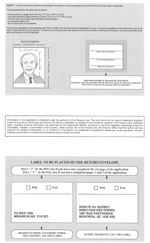 Application for a Licence under the Firearms Act - scanned version - p5