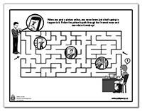 Thumbnail of the Maze activity sheet, described in the text description that immediately follows.
