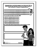 Thumbnail of the Cryptography Page activity sheet, described in the text description that immediately follows.