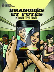 Couverture d'une bande dessinée romanesque intitulée Branchés et futés : Internet