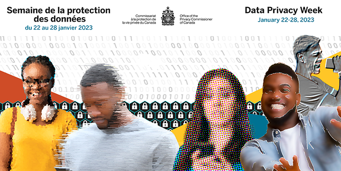 Arrière-plan : Semaine de la protection des données 2023 - Bilingue