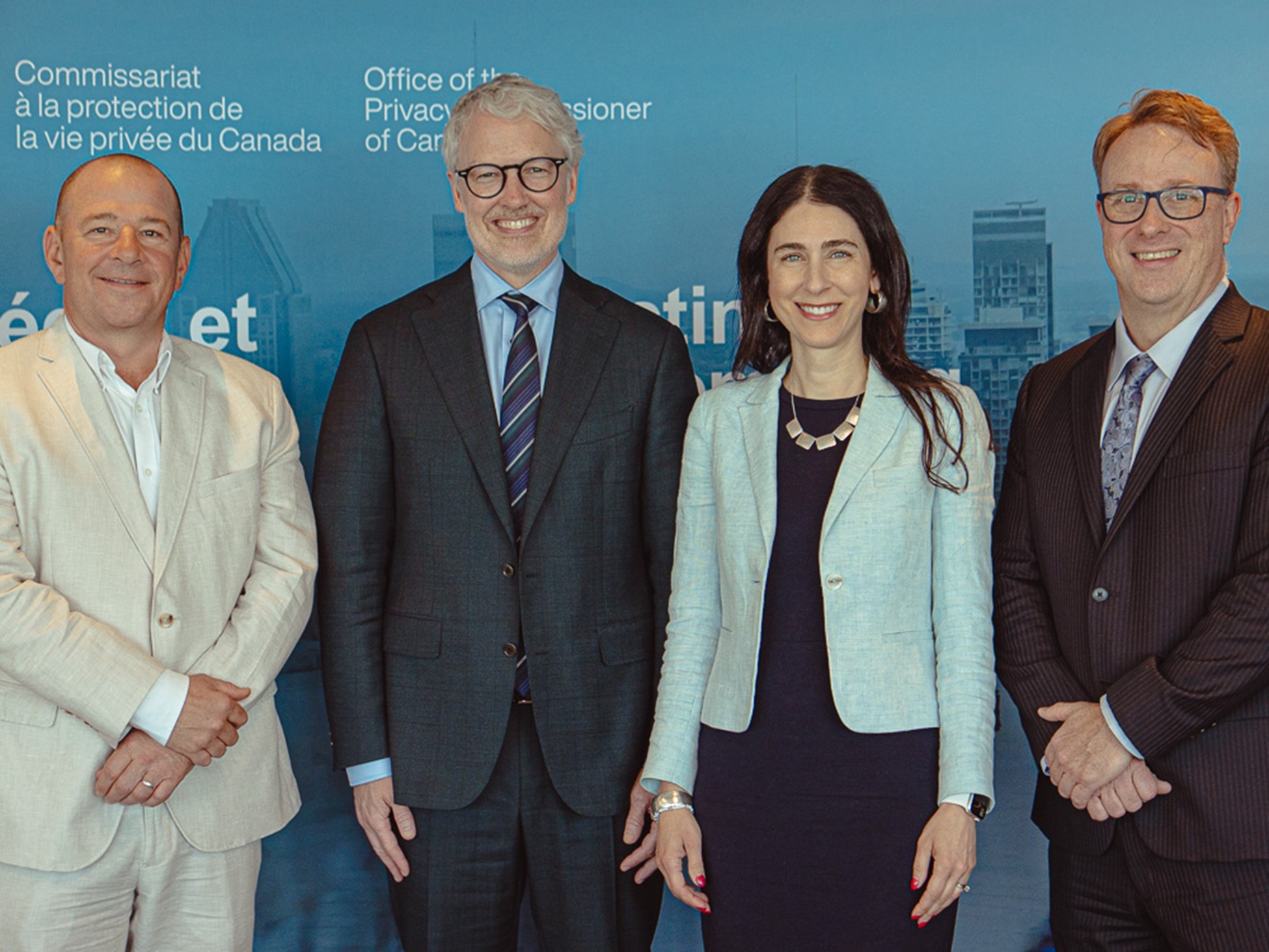 Commissioner of Competition Matthew Boswell, Privacy Commissioner of Canada Philippe Dufresne, Chairperson and CEO of the CRTC Vicky Eatrides, and Drew Olsen, Vice-Chair and CEO, Copyright Board of Canada meet in early spring to discuss Year Two successes and plan for Year Three.