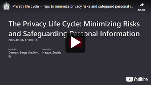 The privacy life cycle: Minimizing risks and safeguarding personal information