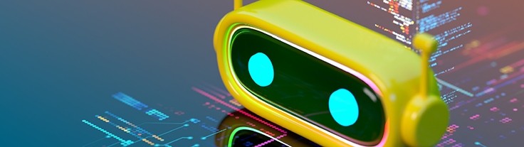Yellow robot head