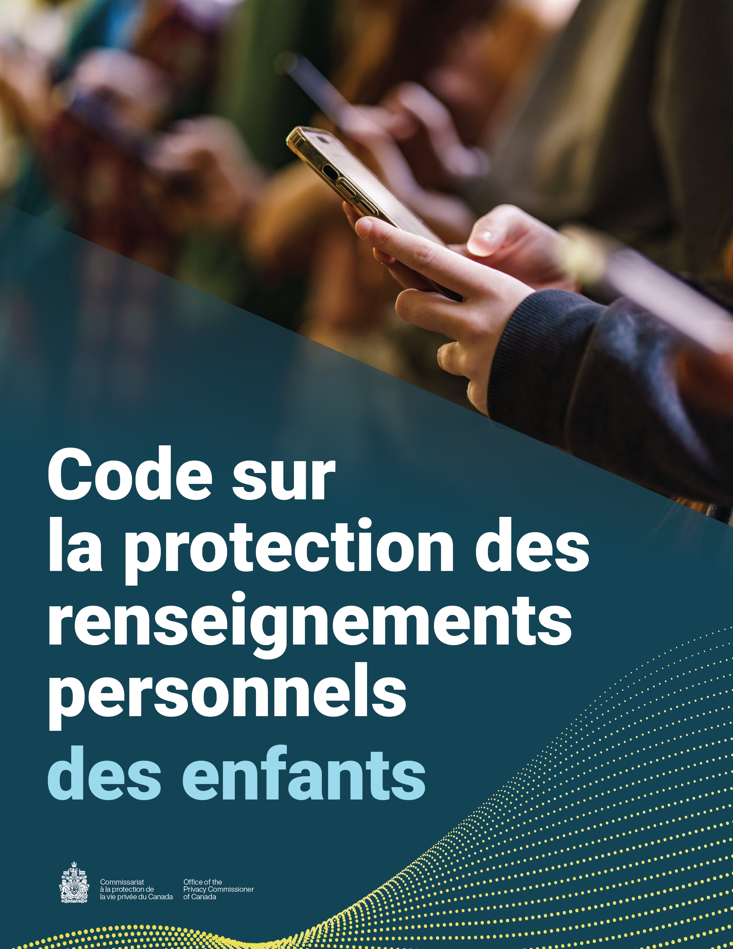 Couverture du Code sur la protection des renseignements personnels des enfants du Commissariat à la protection de la vie privée du Canada