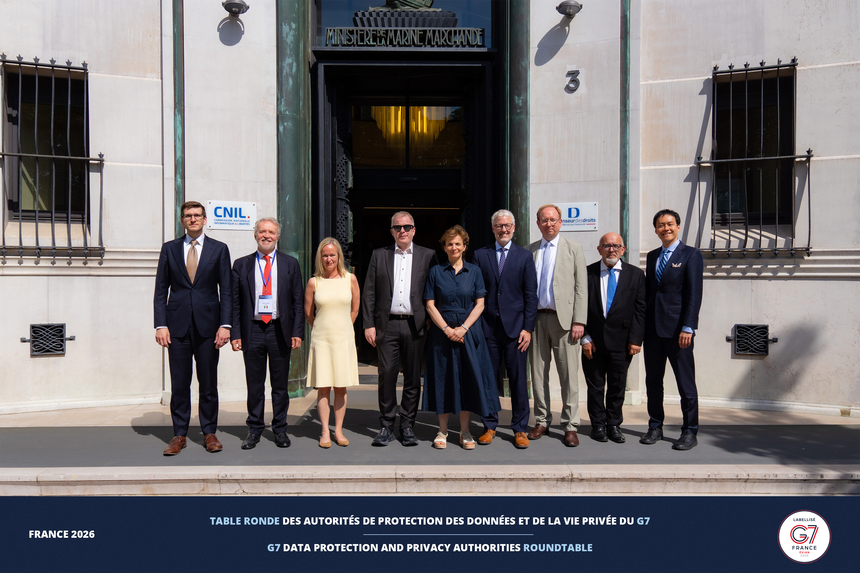 Les autorités de protection des données et de la vie privée du G7 de 2026 se sont rencontrées en France.